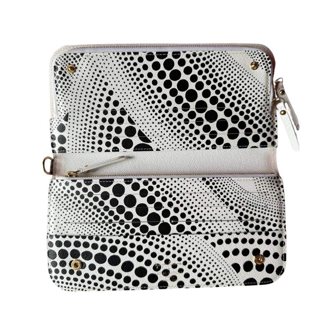 Louis Vuitton x Kusama wallet dots weiss/schwarz, 2012