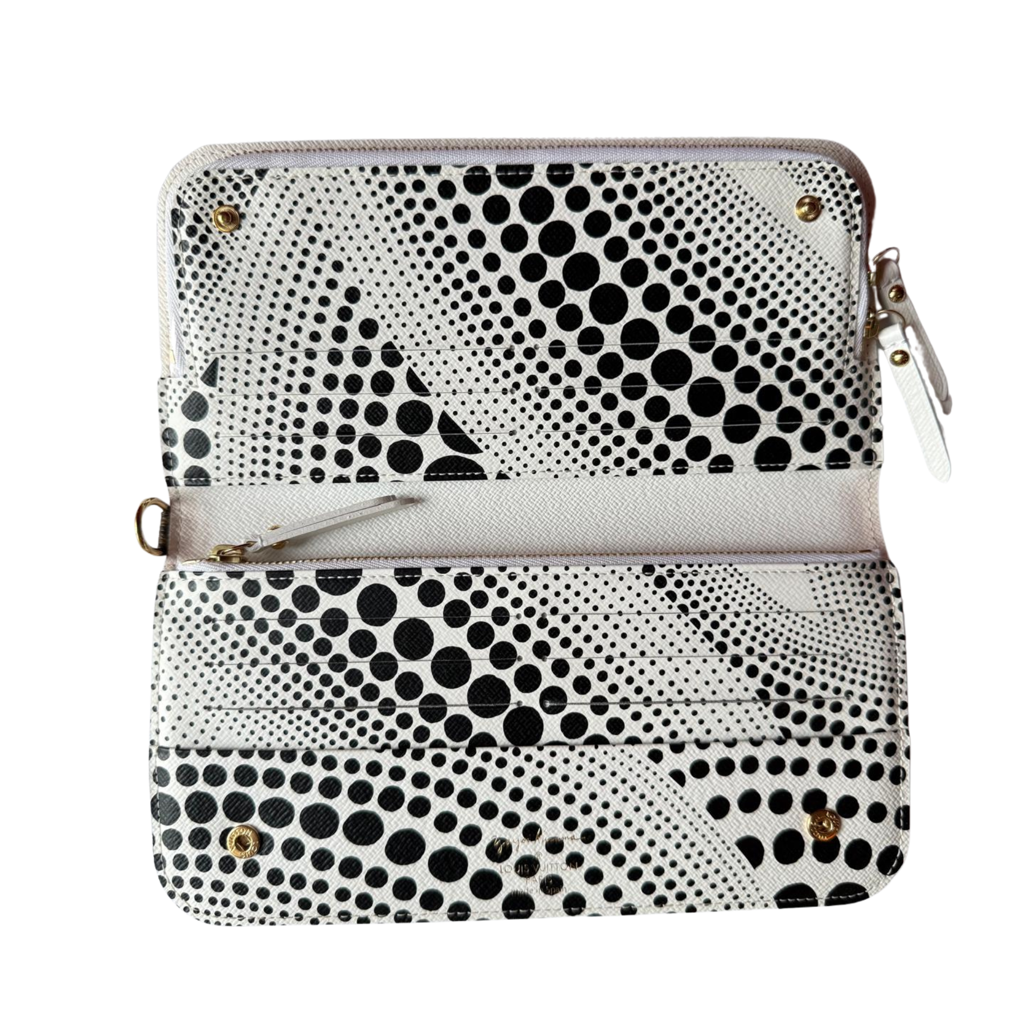 Louis Vuitton x Kusama wallet dots weiss/schwarz, 2012