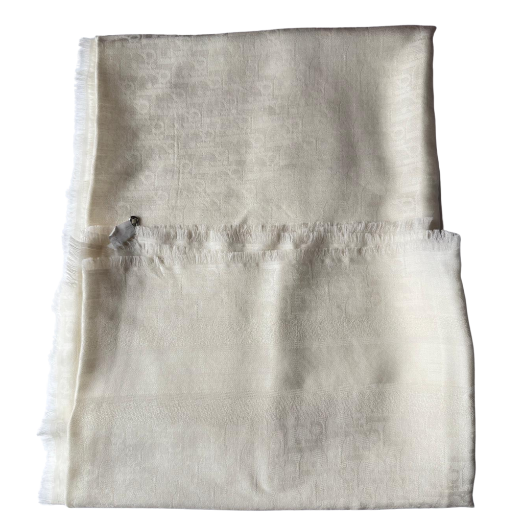 Dior Schal, schimmernd creme