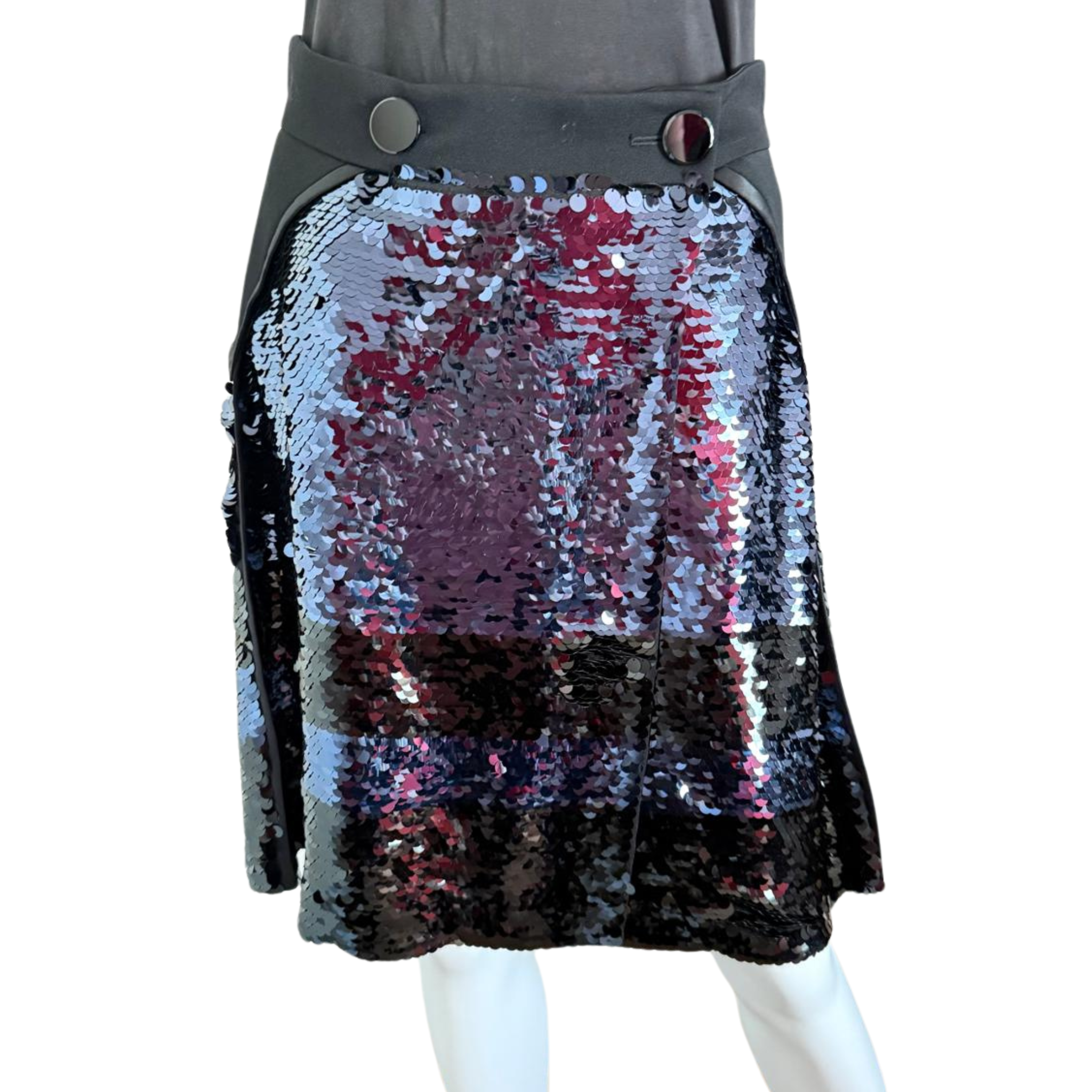 Louis Vuitton Paillettenwickelrock