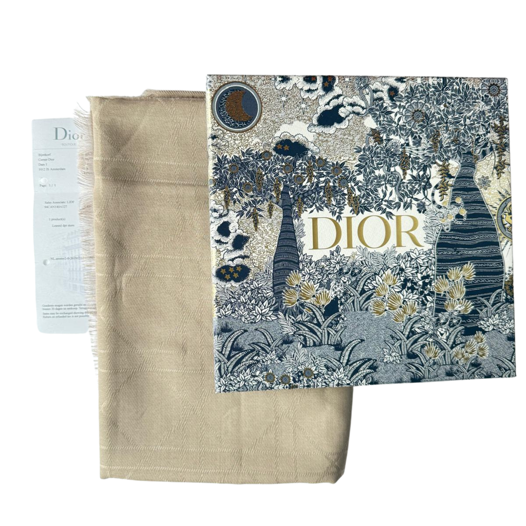 Dior Schal, Sandfarben