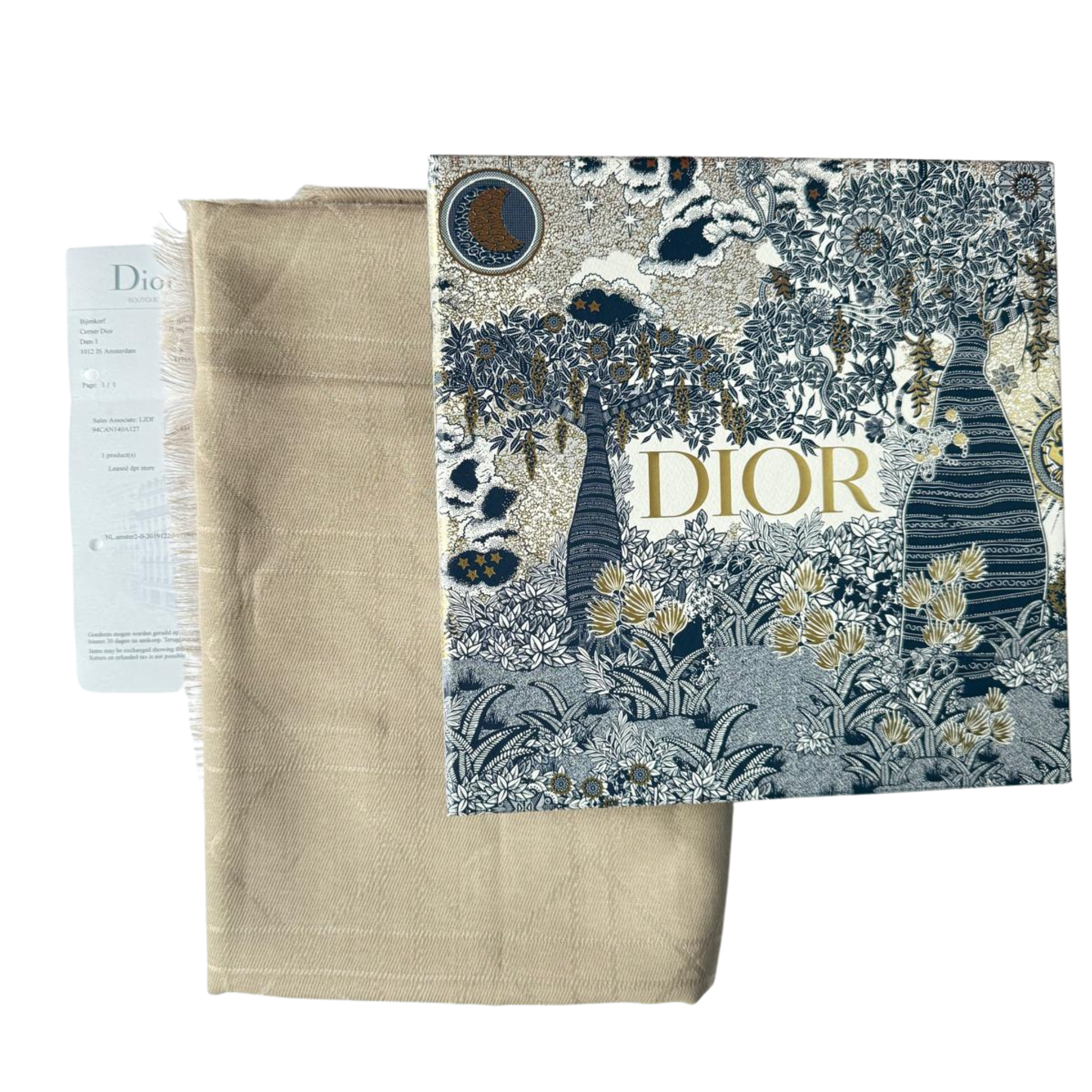 Dior Schal, Sandfarben