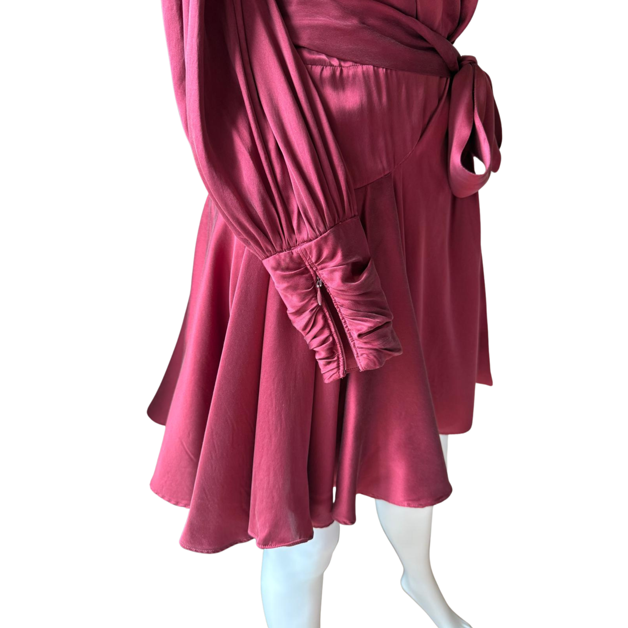 Zimmermann Seidenkleid, bordeaux