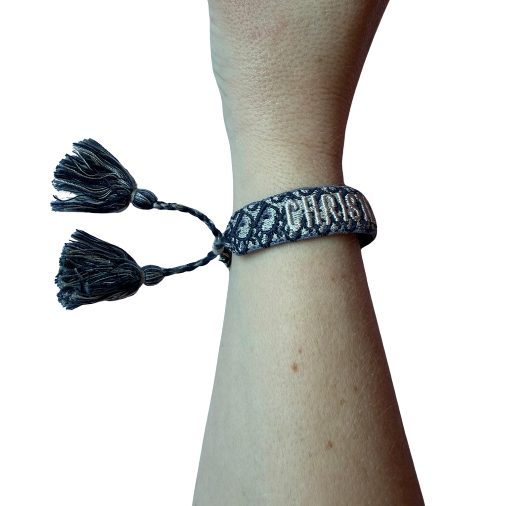 Dior J'adior Armband aus gewebter Baumwolle