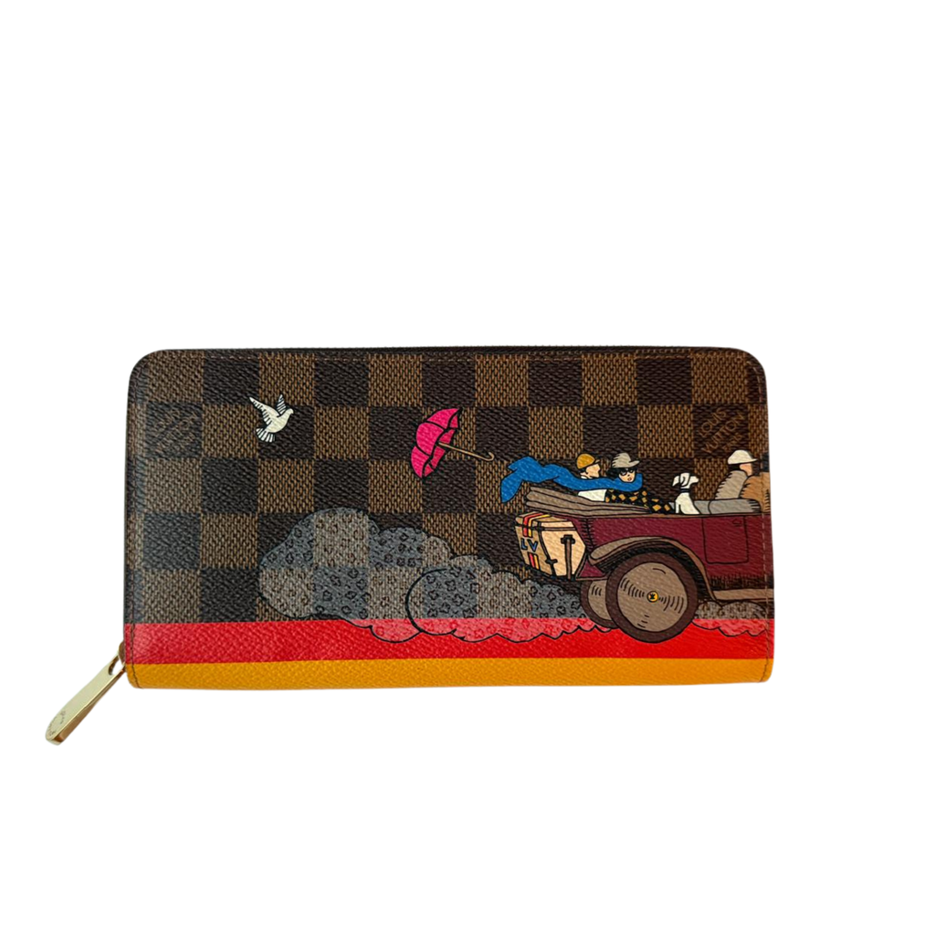 Louis Vuitton, Zippy wallet Damier ébene Evasion, Rarität!