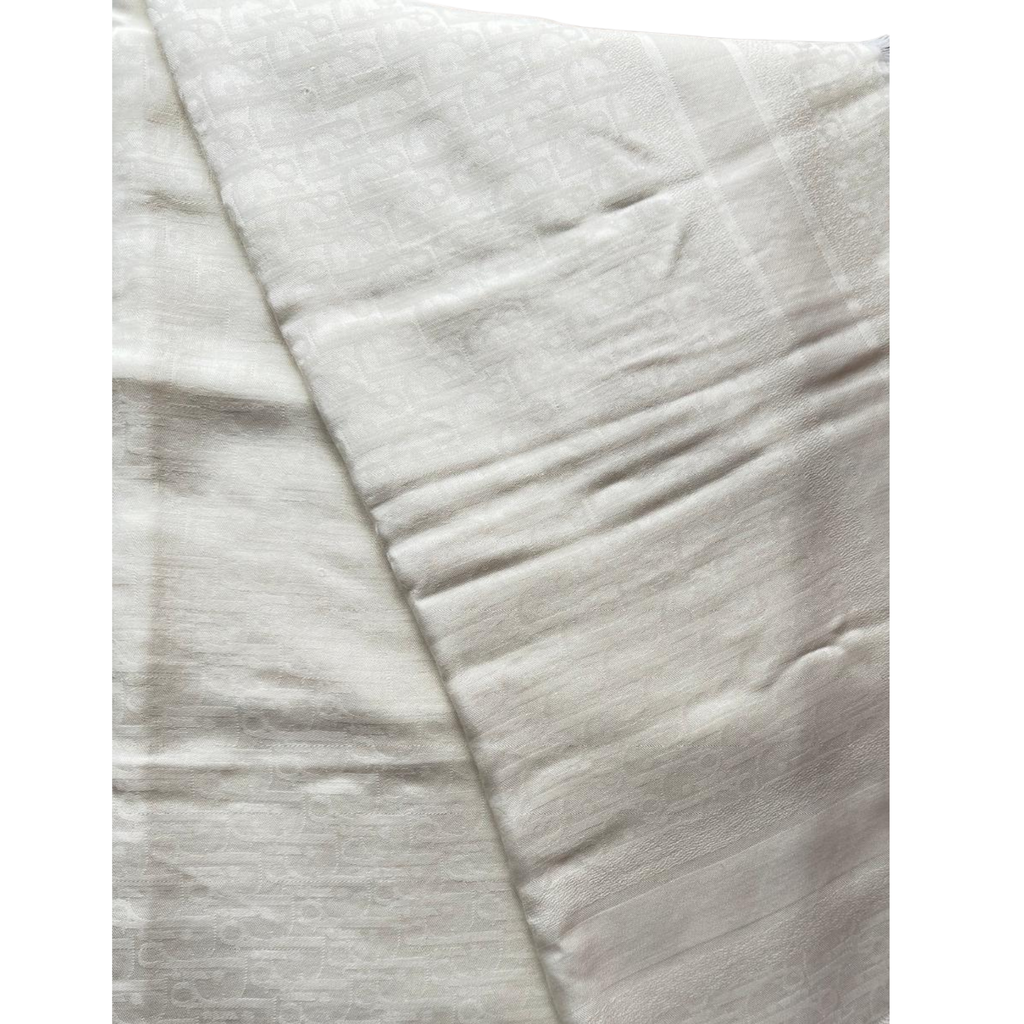 Dior Schal, schimmernd creme