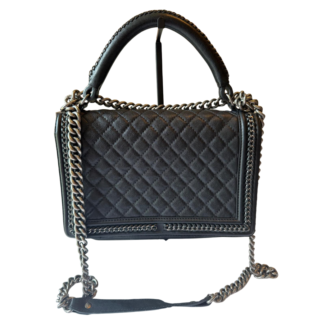 Chanel Boy Bag Large, Limited Edition mit Kettenrand