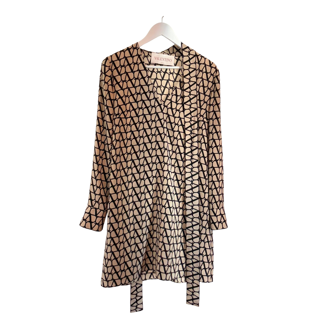 Valentino Toile Icongraphe Seidenkleid