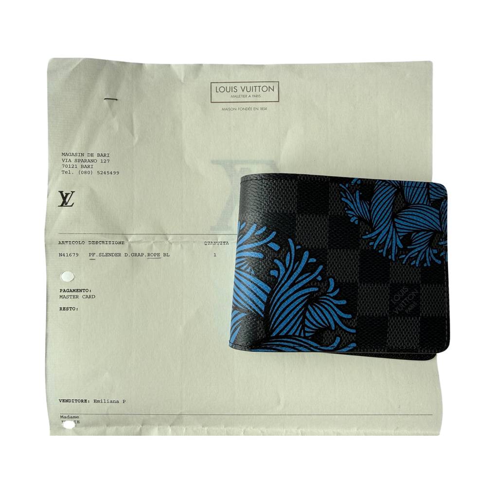 Louis Vuitton, Portefeuille Slender Graffiti Rope x Christopher Nemeth