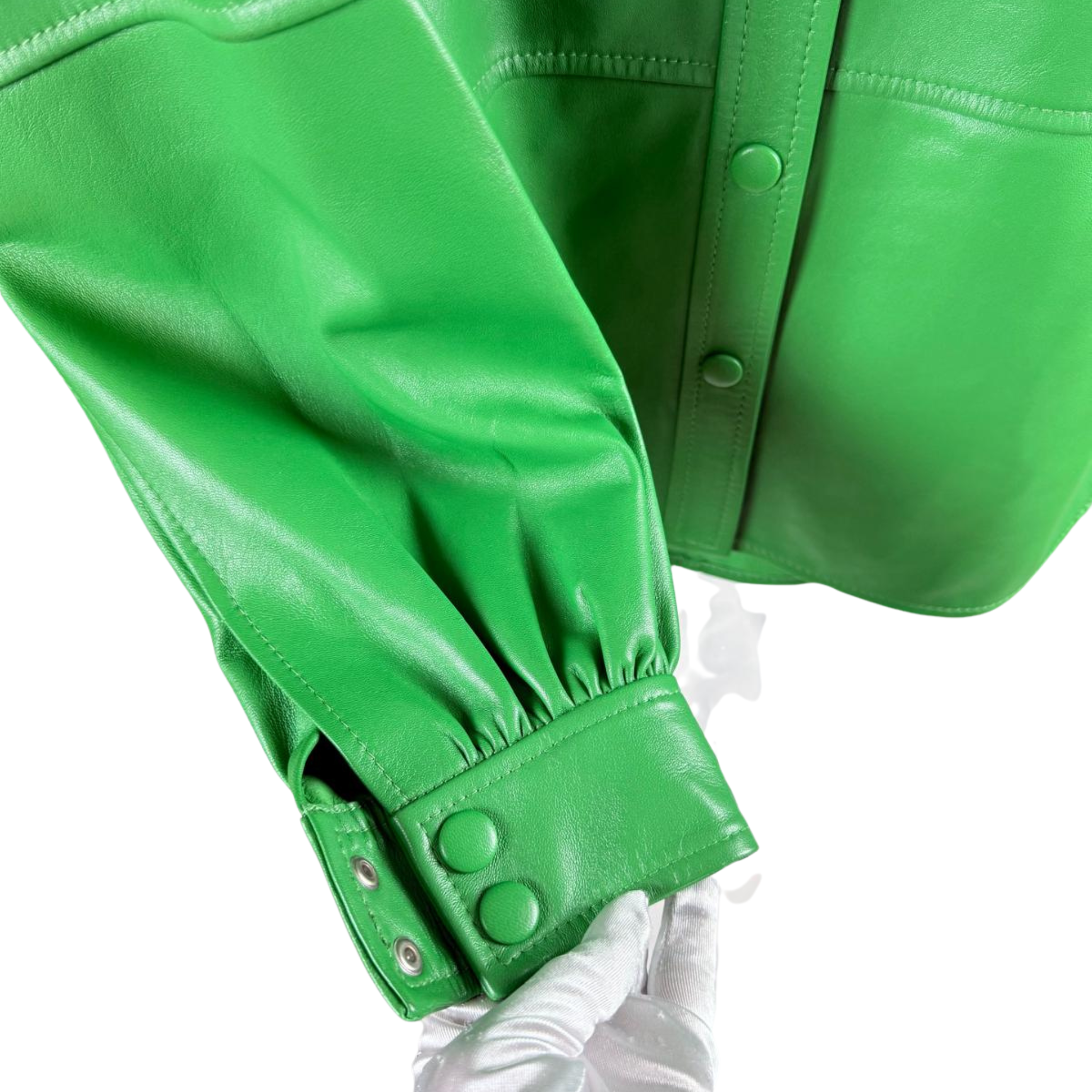 Ganni Lammleder Bluse