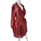 Zimmermann Seidenkleid, bronze