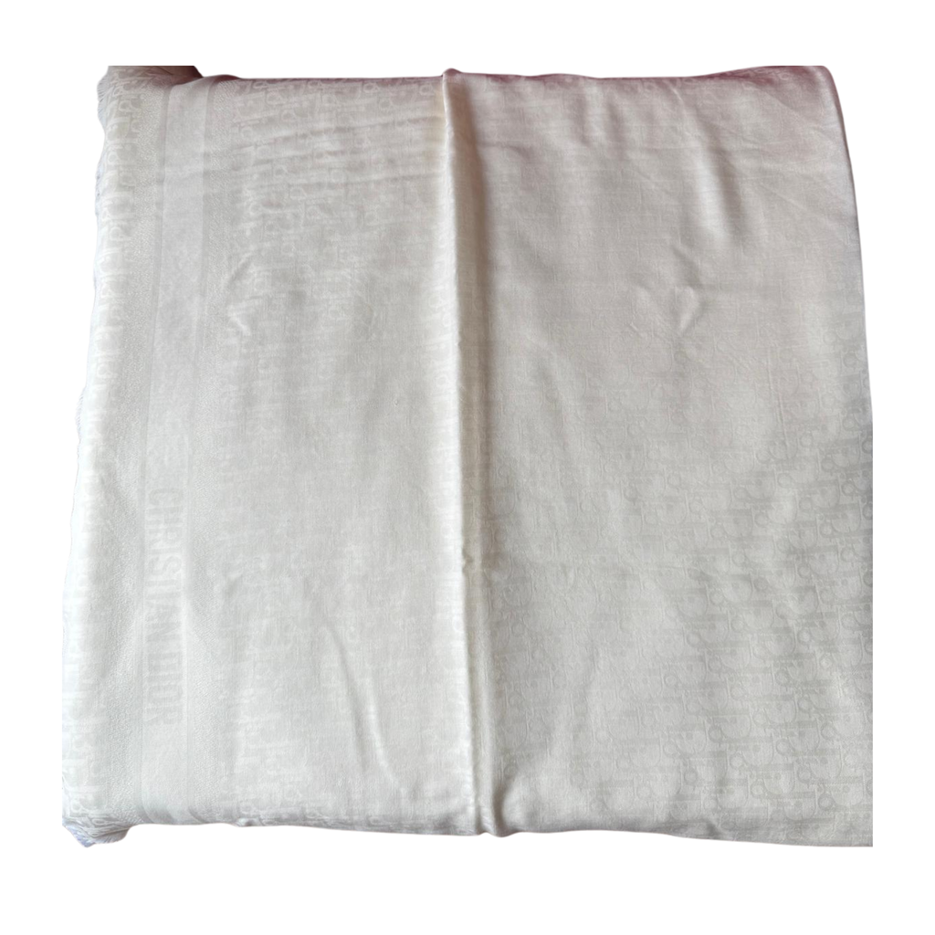 Dior Schal, schimmernd creme