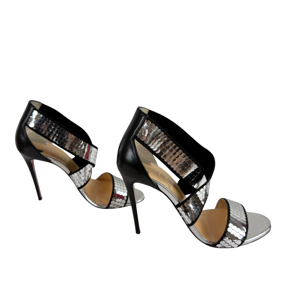 Louboutin Disco Sandalen, Gr. 37.5