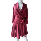 Zimmermann Seidenkleid, bordeaux