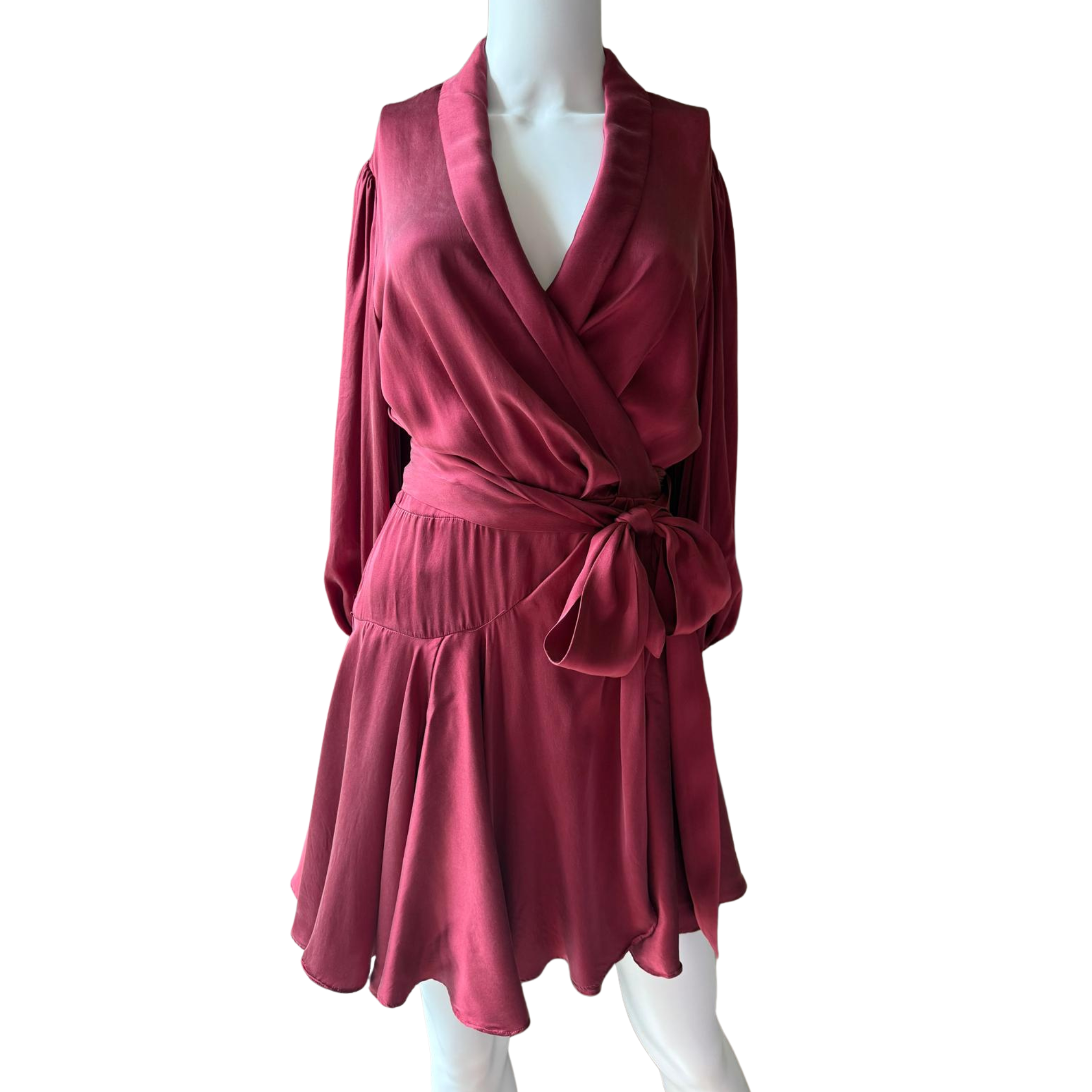 Zimmermann Seidenkleid, bordeaux