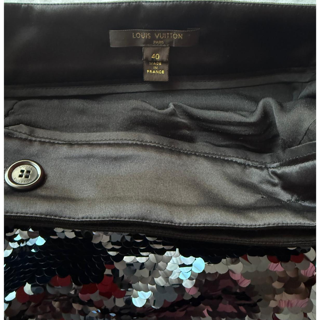 Louis Vuitton Paillettenwickelrock
