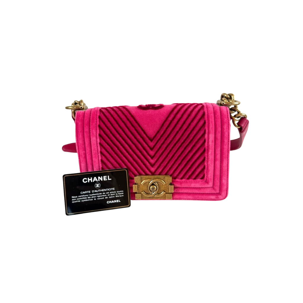 Chanel Boy Bag samt