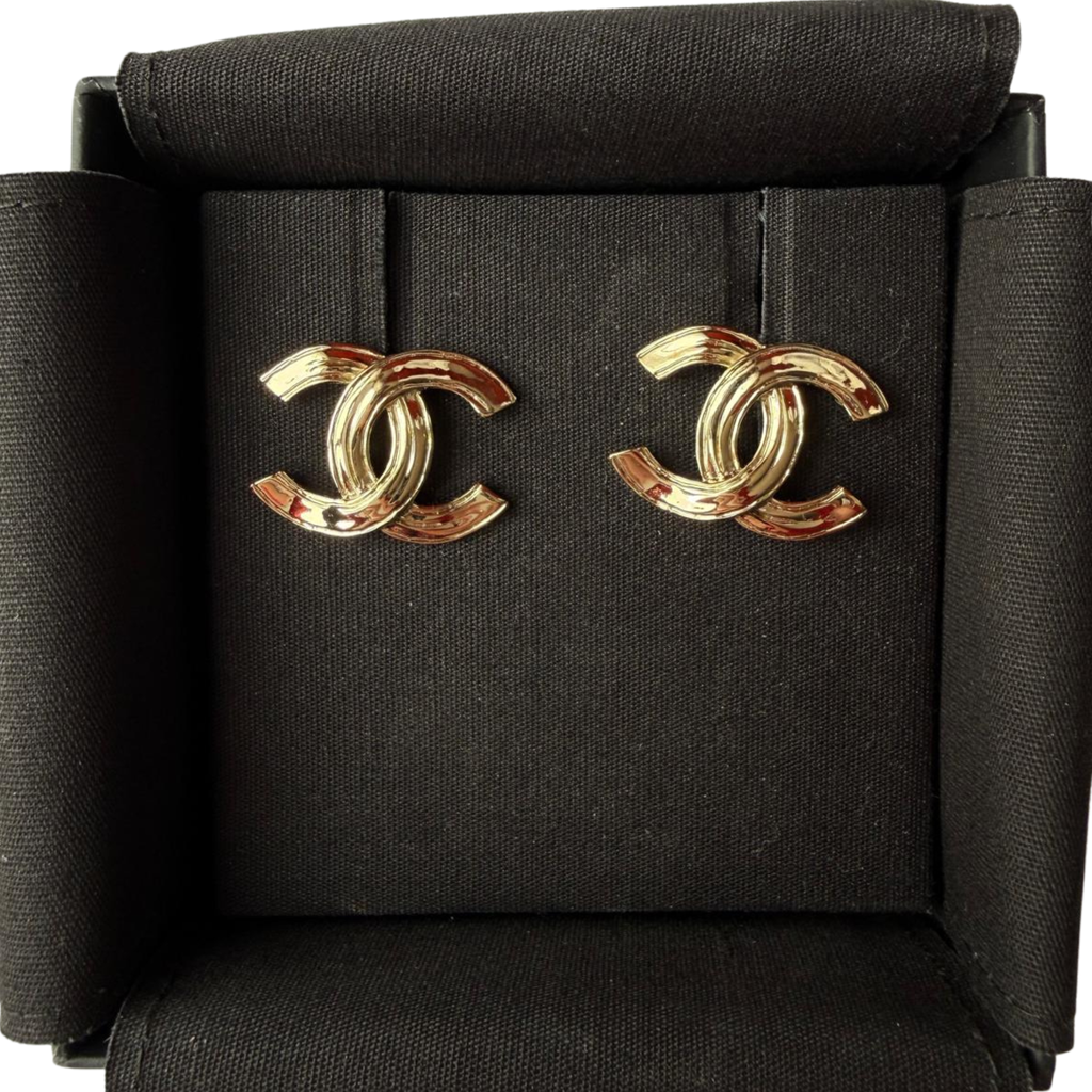Chanel Ohrstecker, champagner