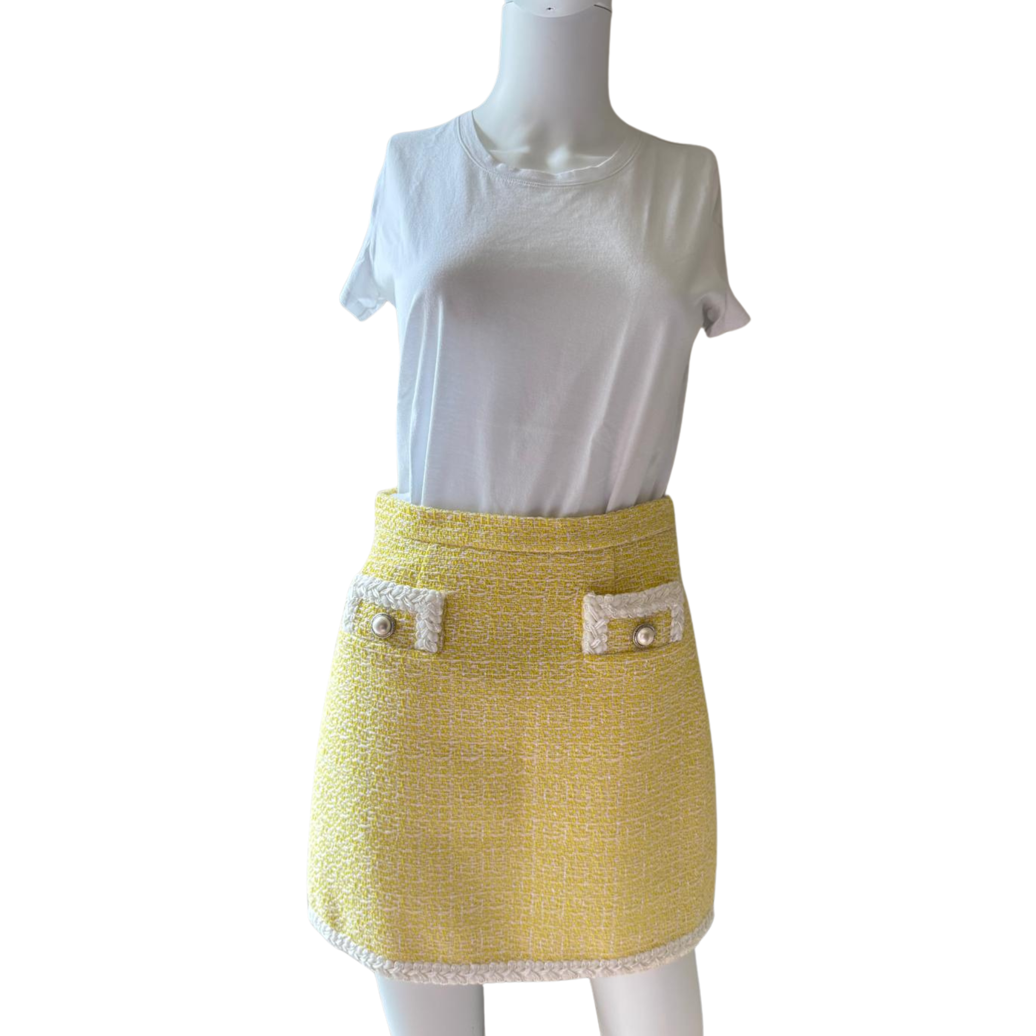 Alessandra Rich Tweed Rock
