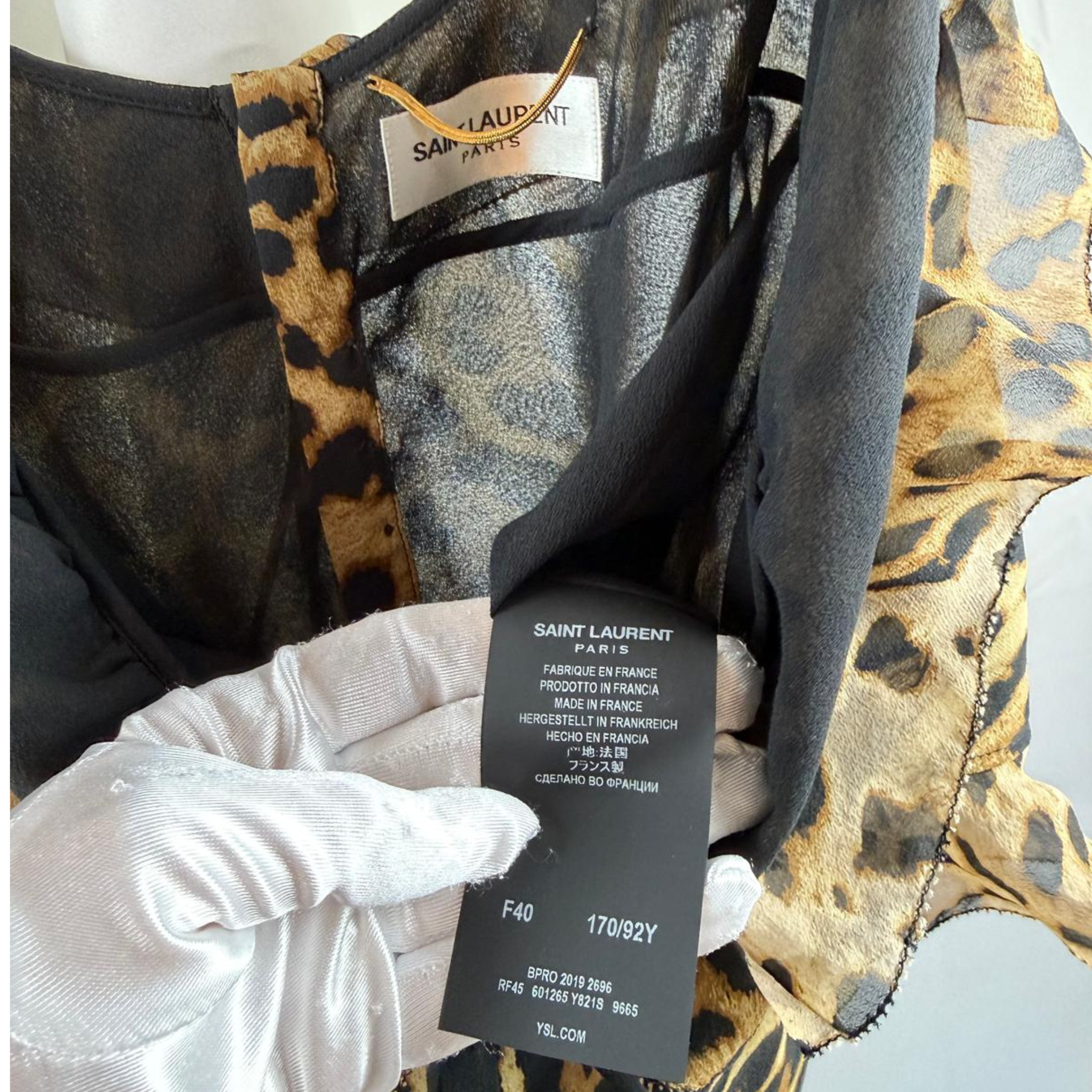 Saint Laurent Dress Tiger