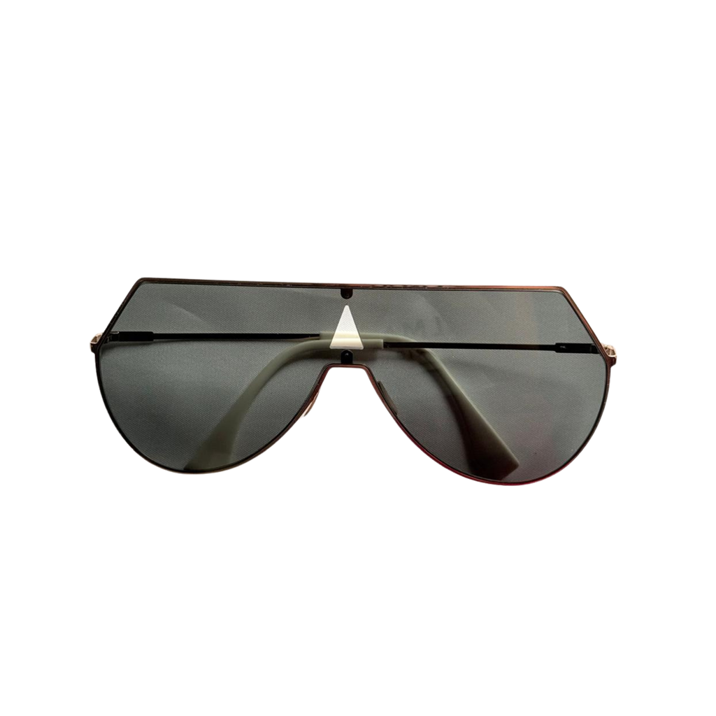 Fendi Eyeline Sonnenbrille im Aviator-Stil mit einem goldenen Rahmen
