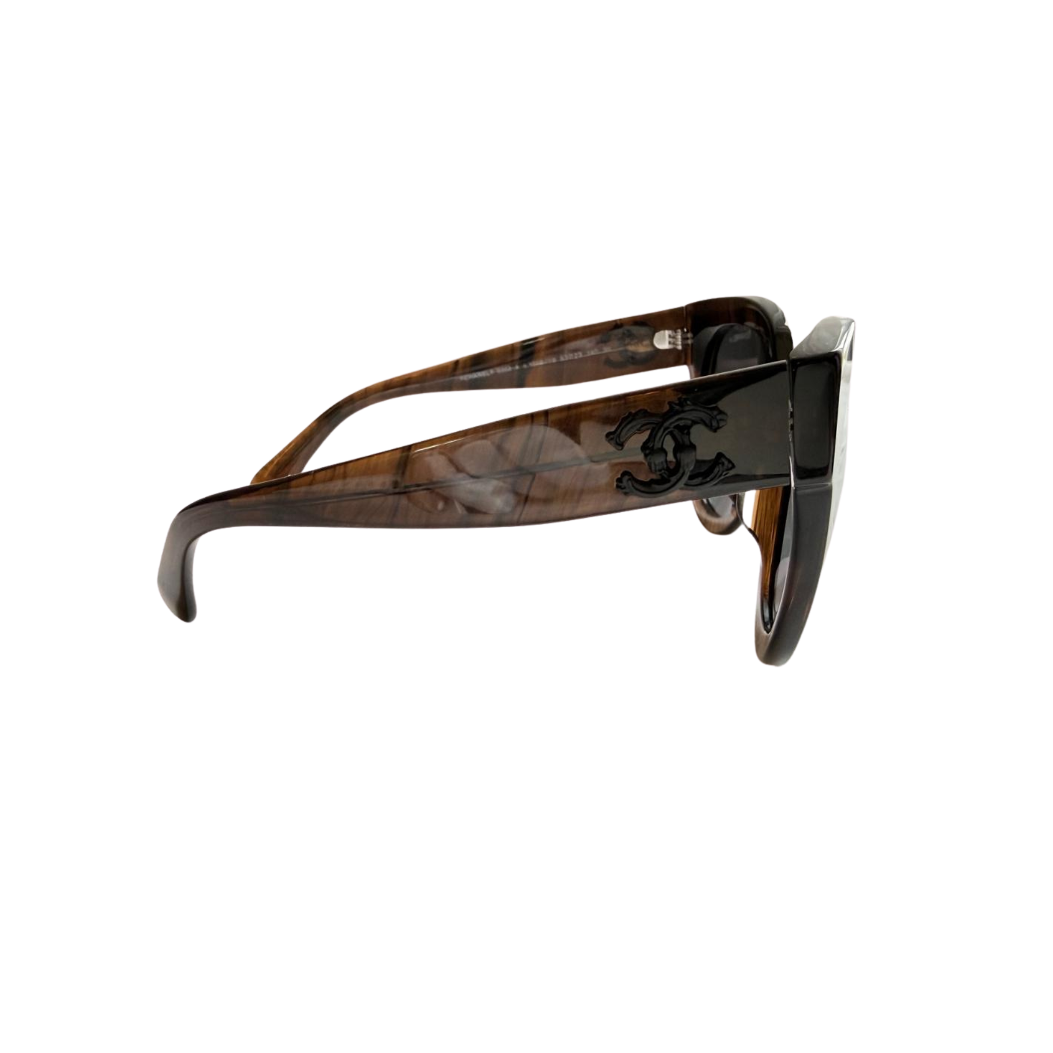 Chanel Sonnenbrille mit schwarzen CC Logo
