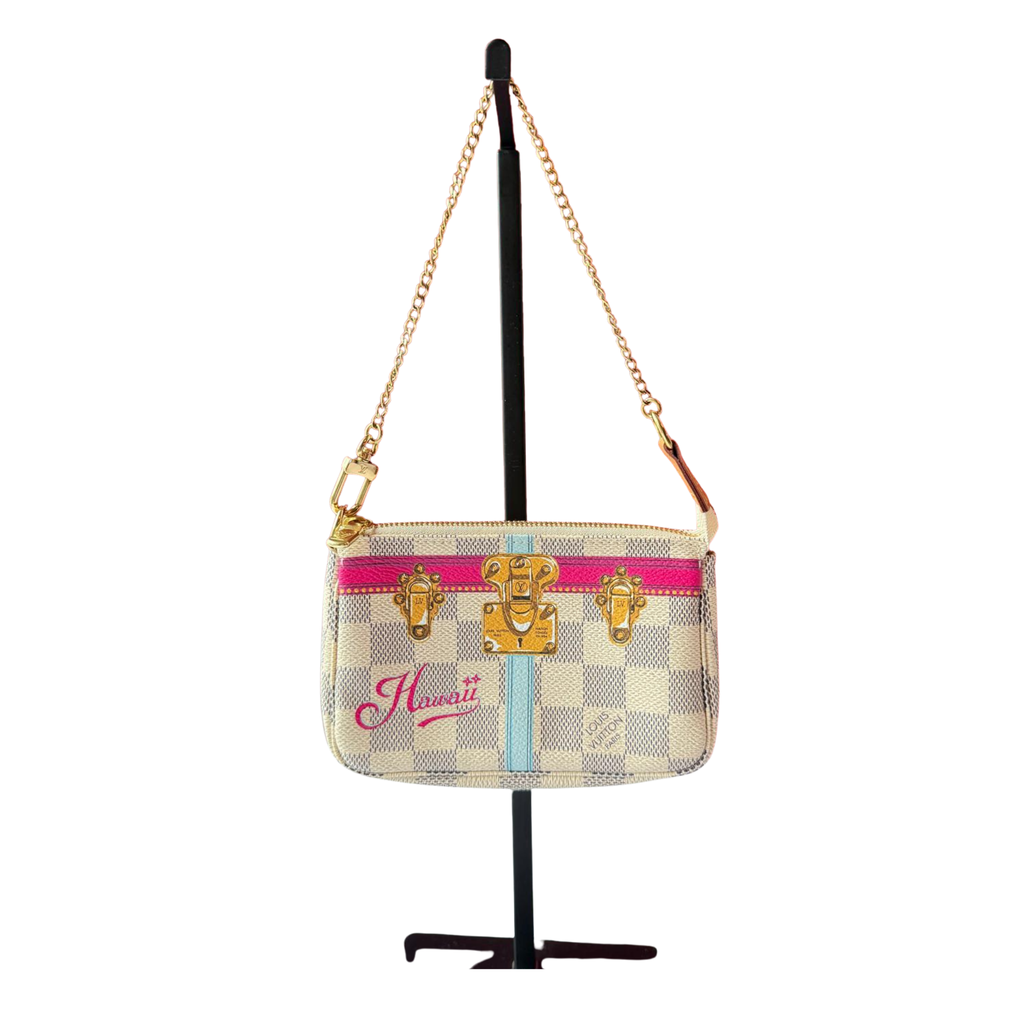 Louis Vuitton, Sammlerstück, Pochette Damier azur Hawai