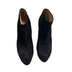 Louboutin Velour hoher Absatz, Gr. 38