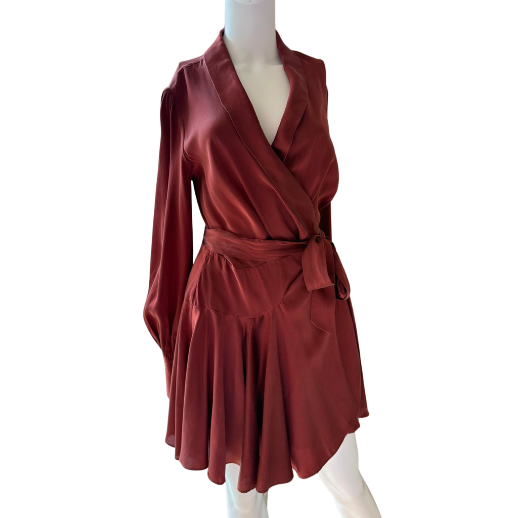 Zimmermann Seidenkleid, bronze