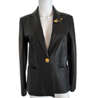 Versace Lederjacke/Blazer