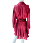 Zimmermann Seidenkleid, bordeaux