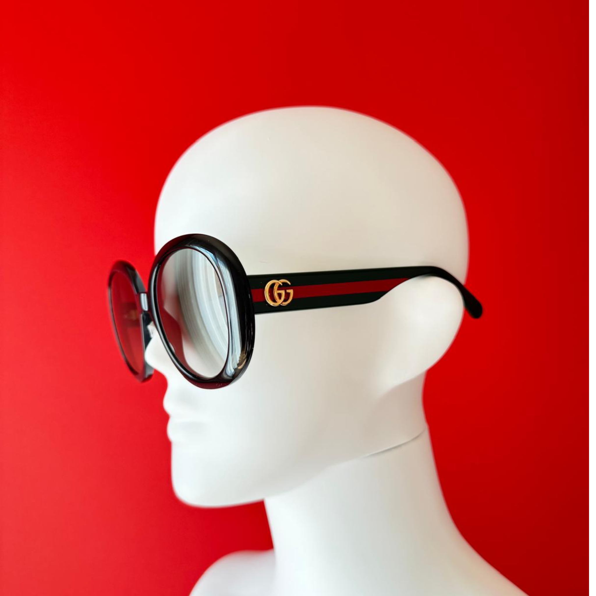 Gucci rund, mit grün rotem Bügel