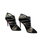Louboutin Mesh Wildleder, Gr. 37.5