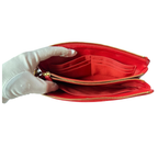 Chanel Pochette aus rotem Kalbsleder