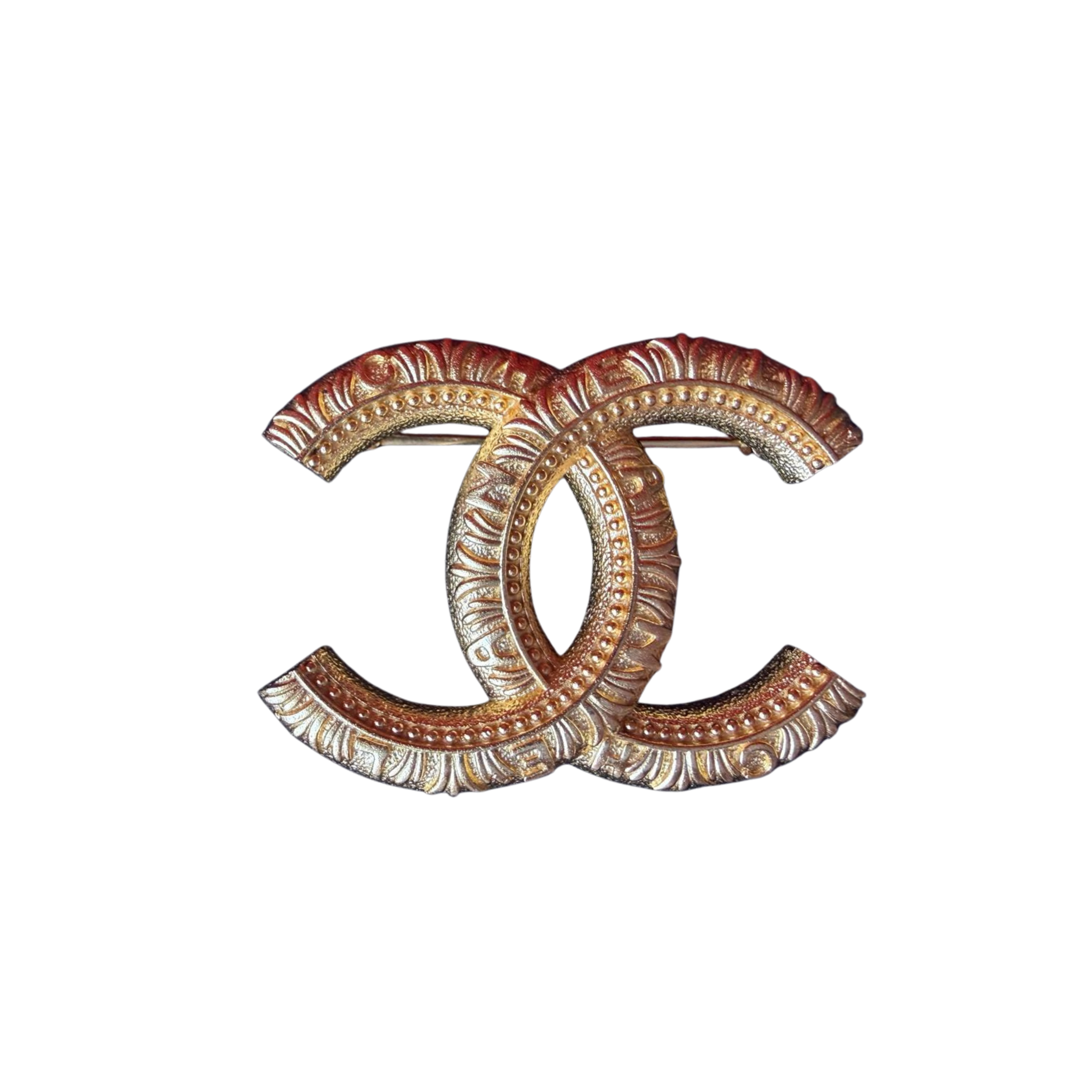 CC Brosche, gold