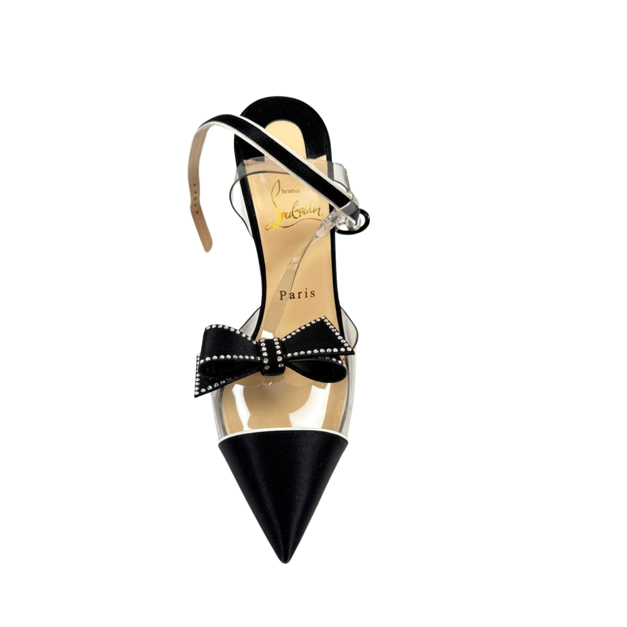 Louboutin Slingbacks Satin, Gr. 38