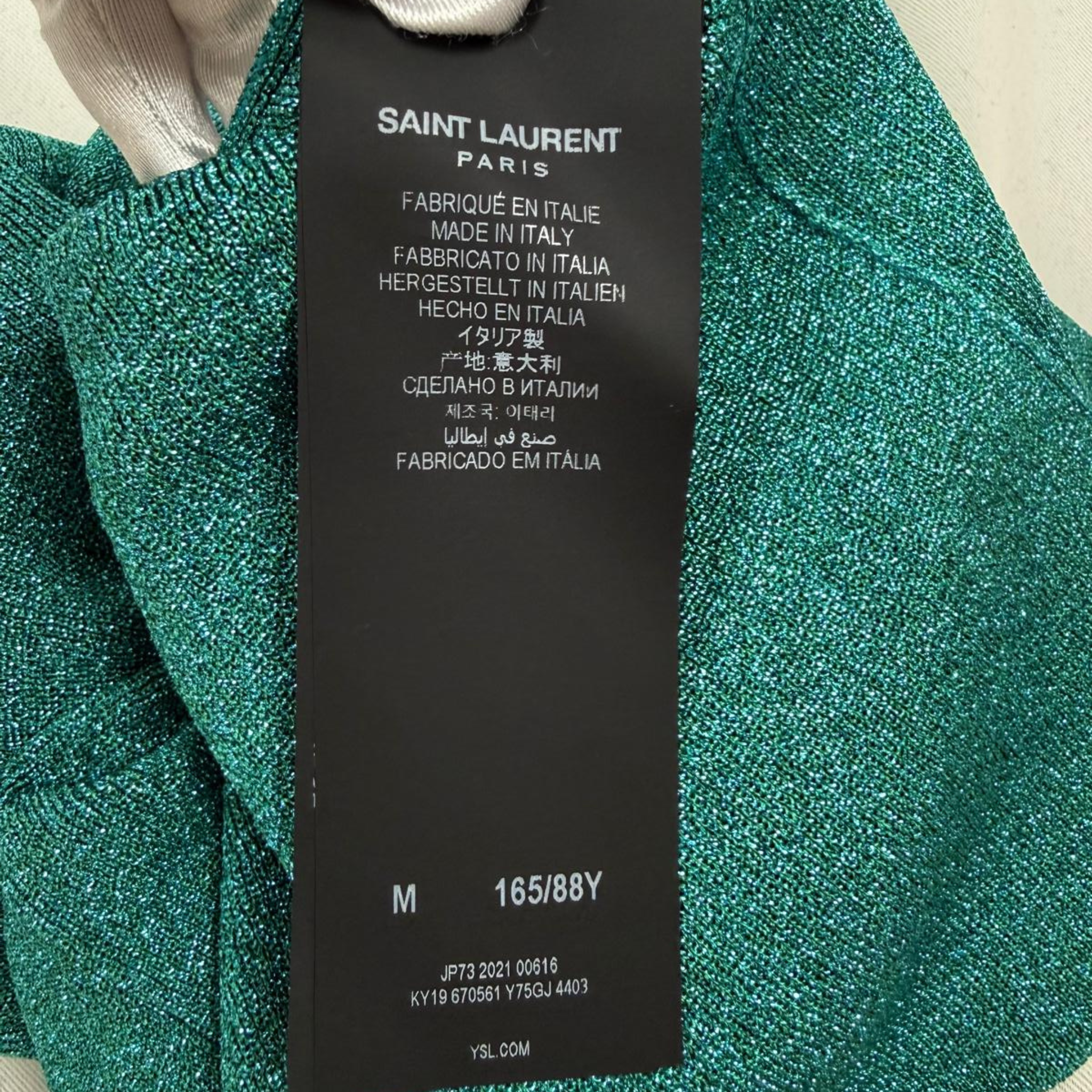 Saint Laurent Pullover türkis