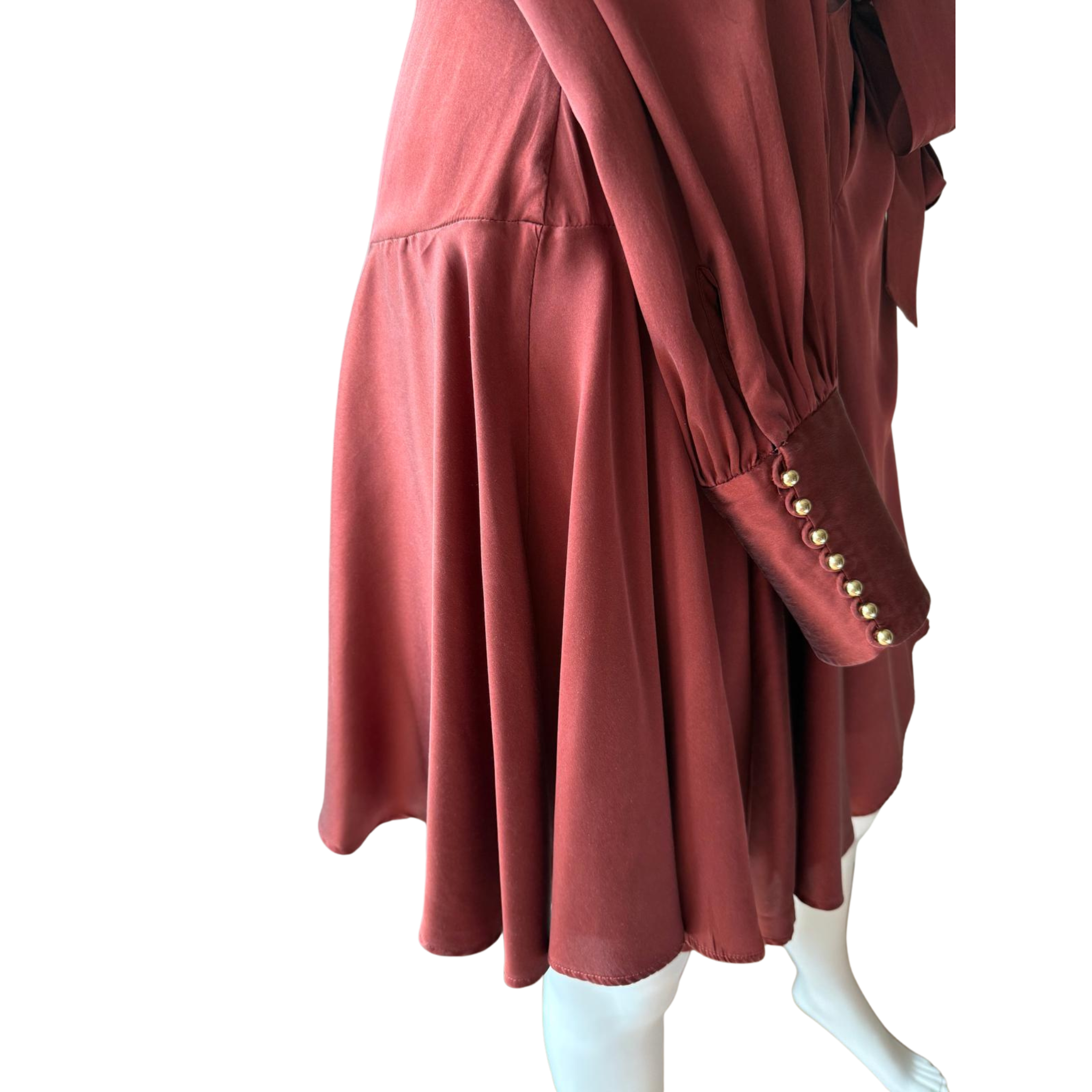 Zimmermann Seidenkleid, bronze