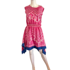 Valentino Logo Print Seidenkleid