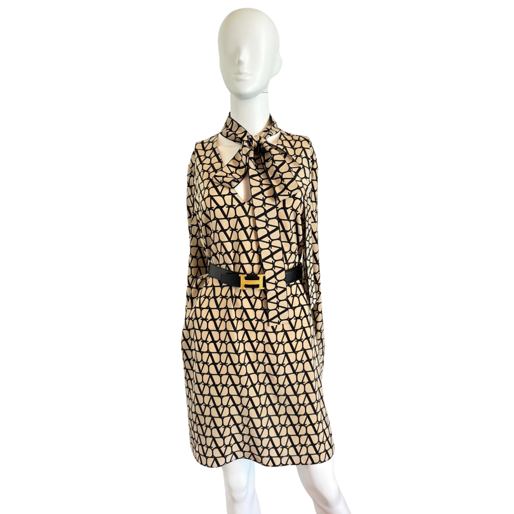 Valentino Toile Icongraphe Seidenkleid