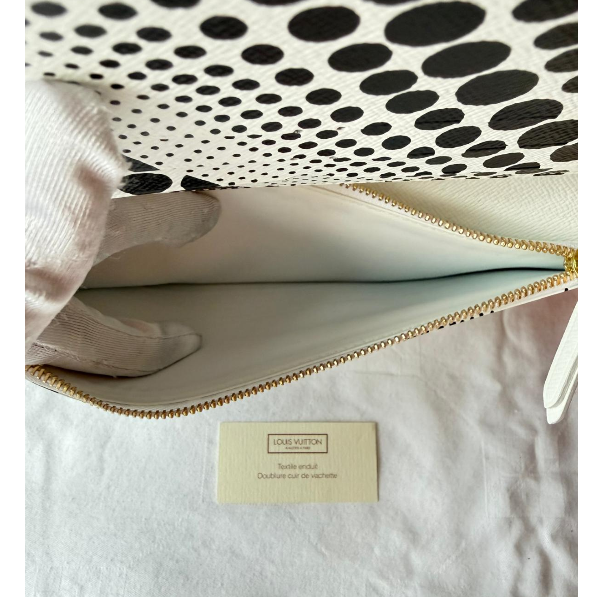 Louis Vuitton x Kusama wallet dots weiss/schwarz, 2012