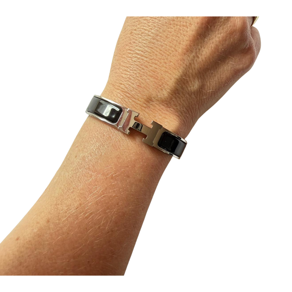 Hermès Clic H, schwarz