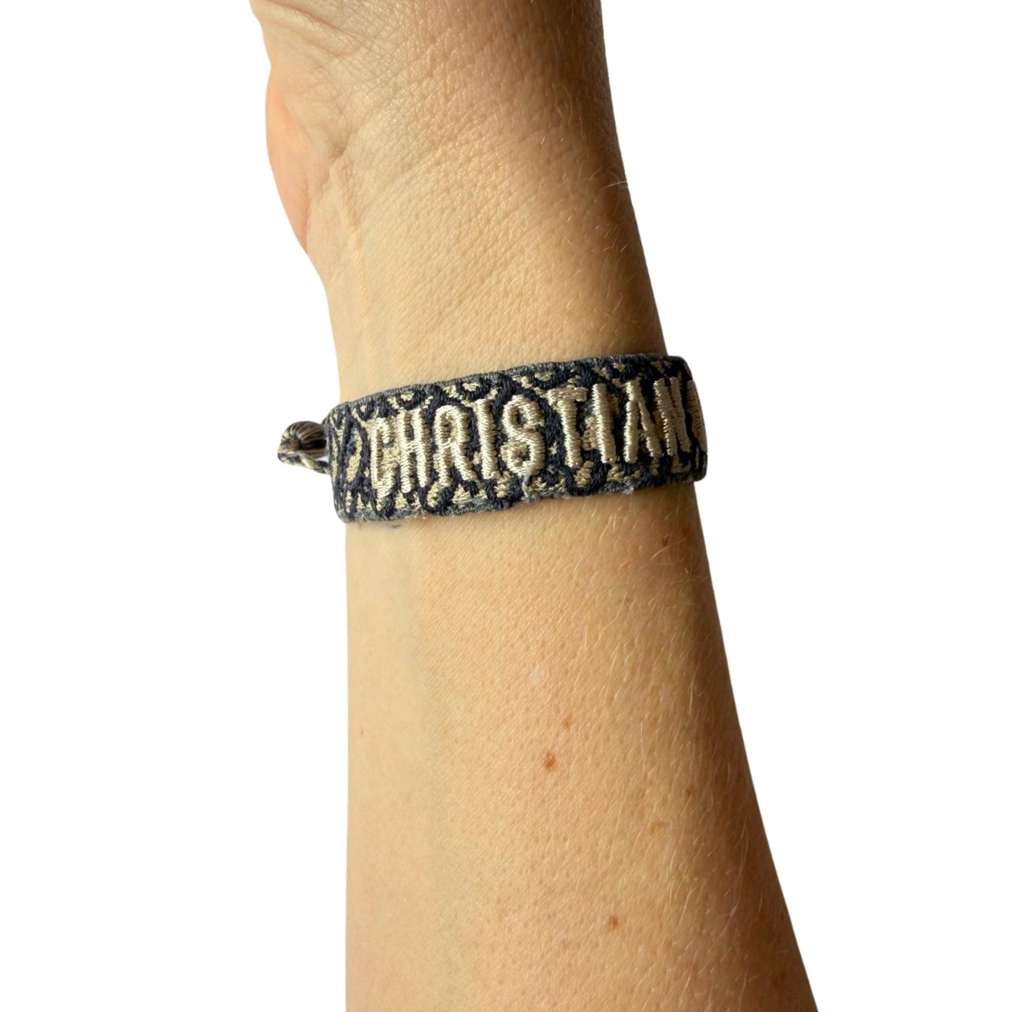 Dior J'adior Armband aus gewebter Baumwolle