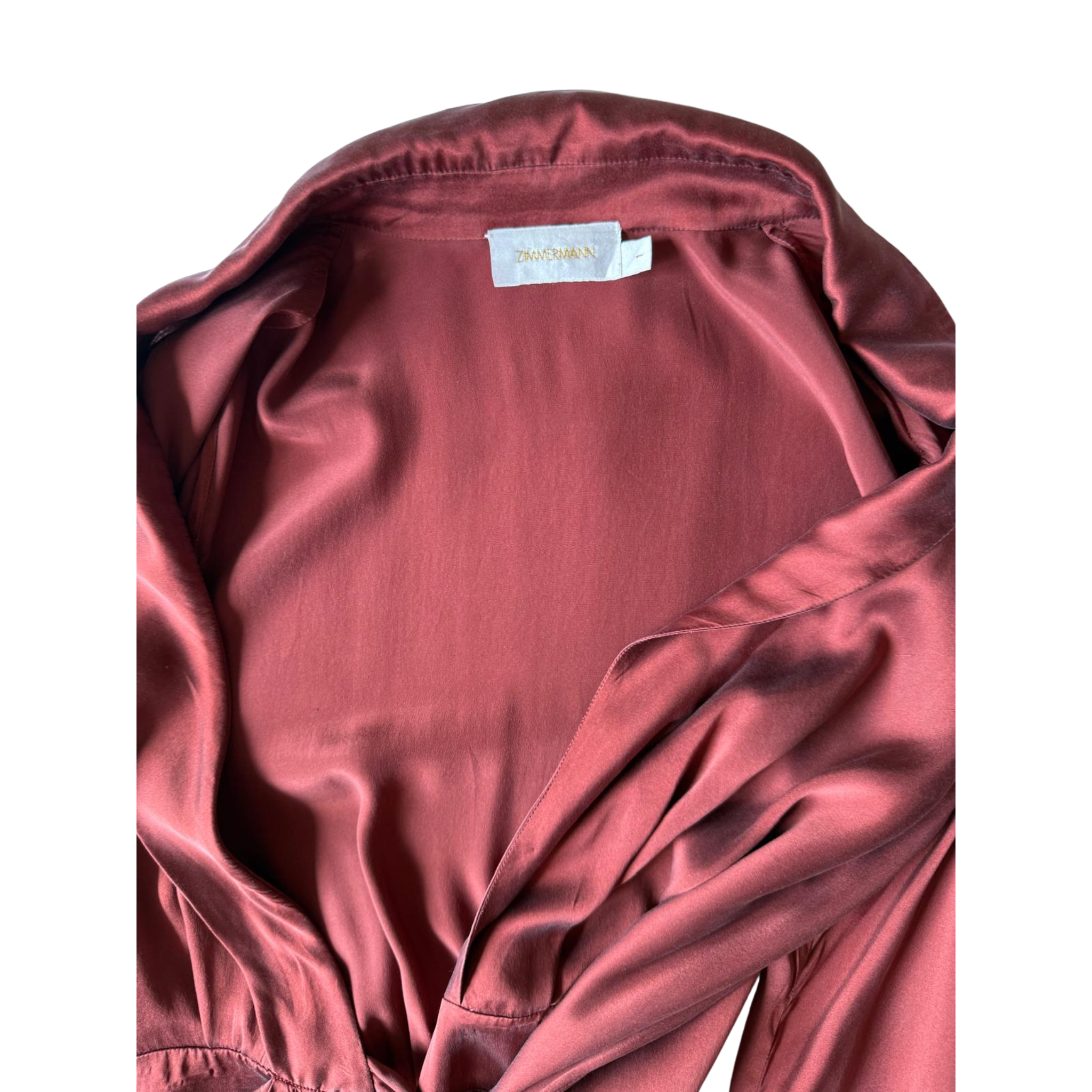 Zimmermann Seidenkleid, bronze