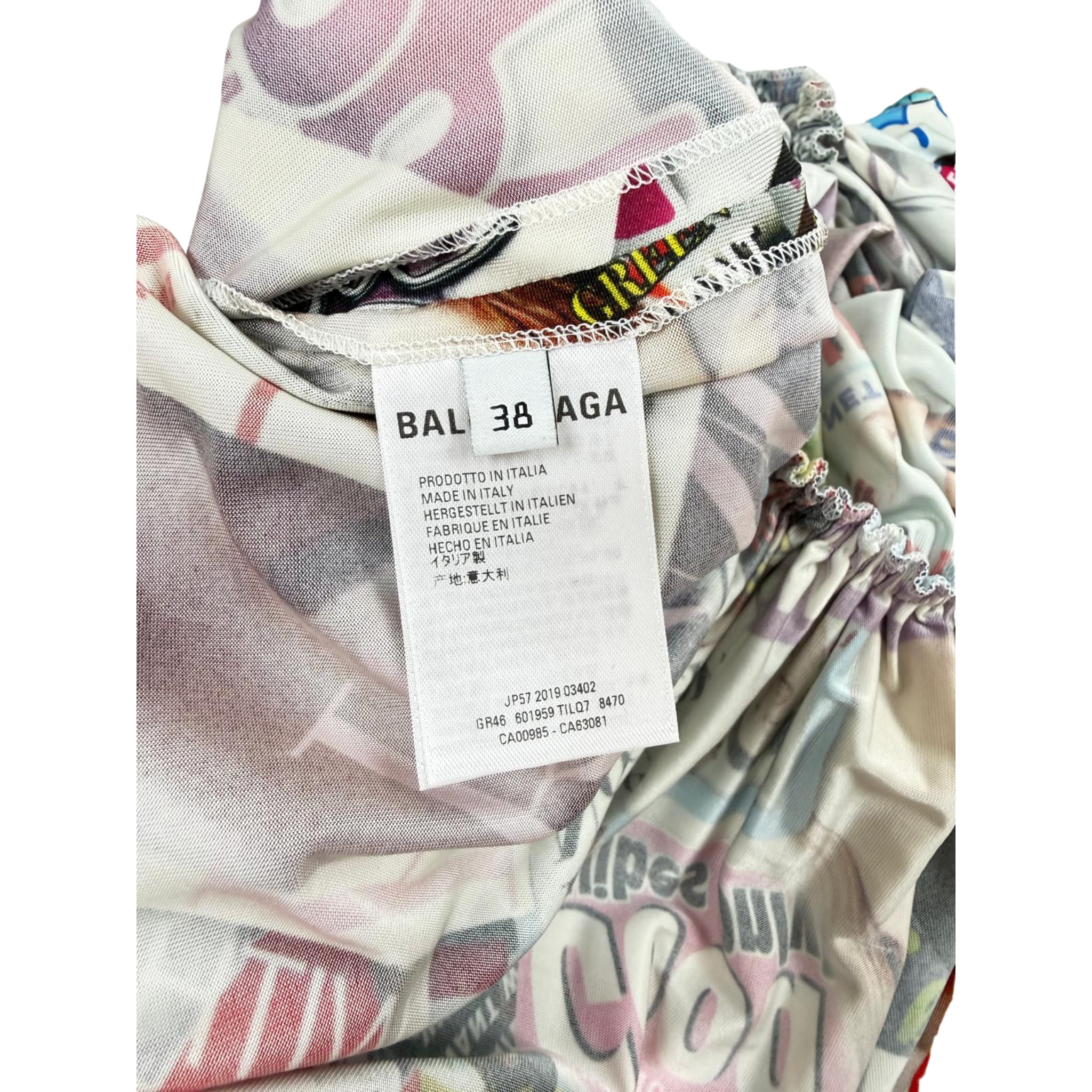 Balenciaga Kleid mehrfarbig