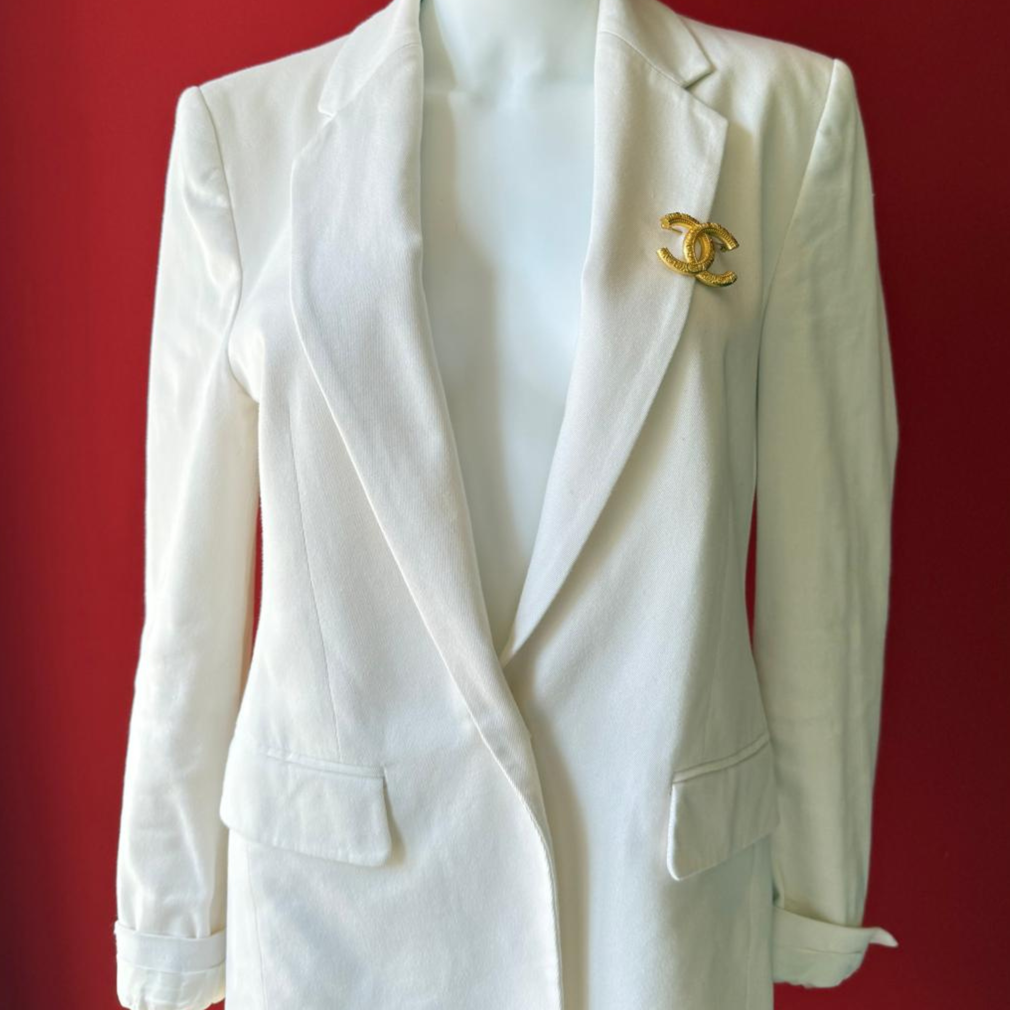 CC Brosche, gold