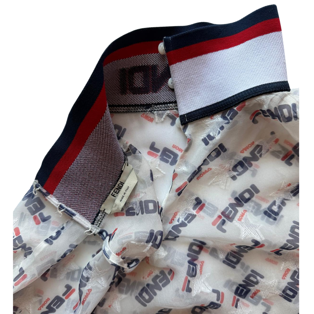 Fendi x FILA Seidenbluse