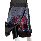 Louis Vuitton Paillettenwickelrock