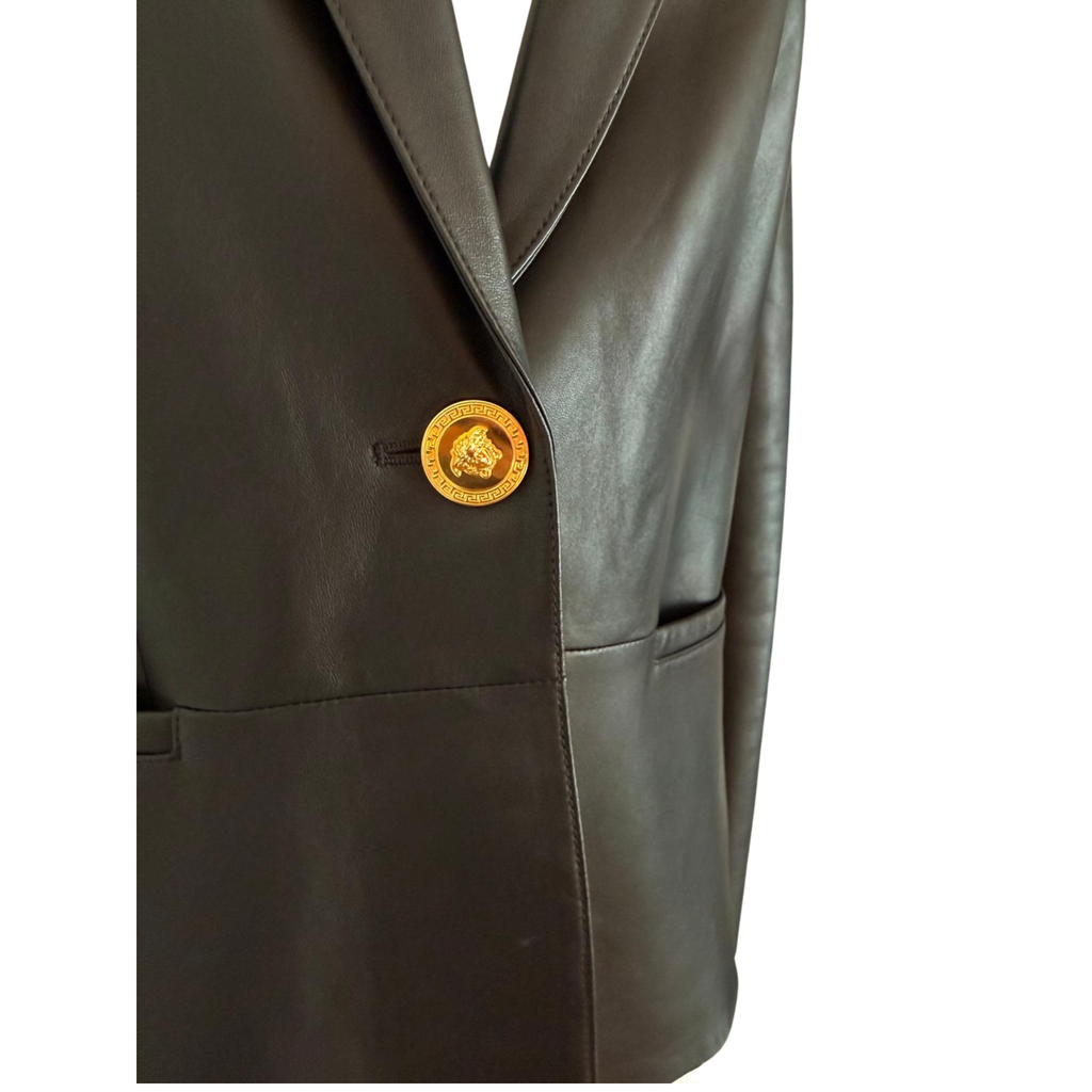 Versace Lederjacke/Blazer