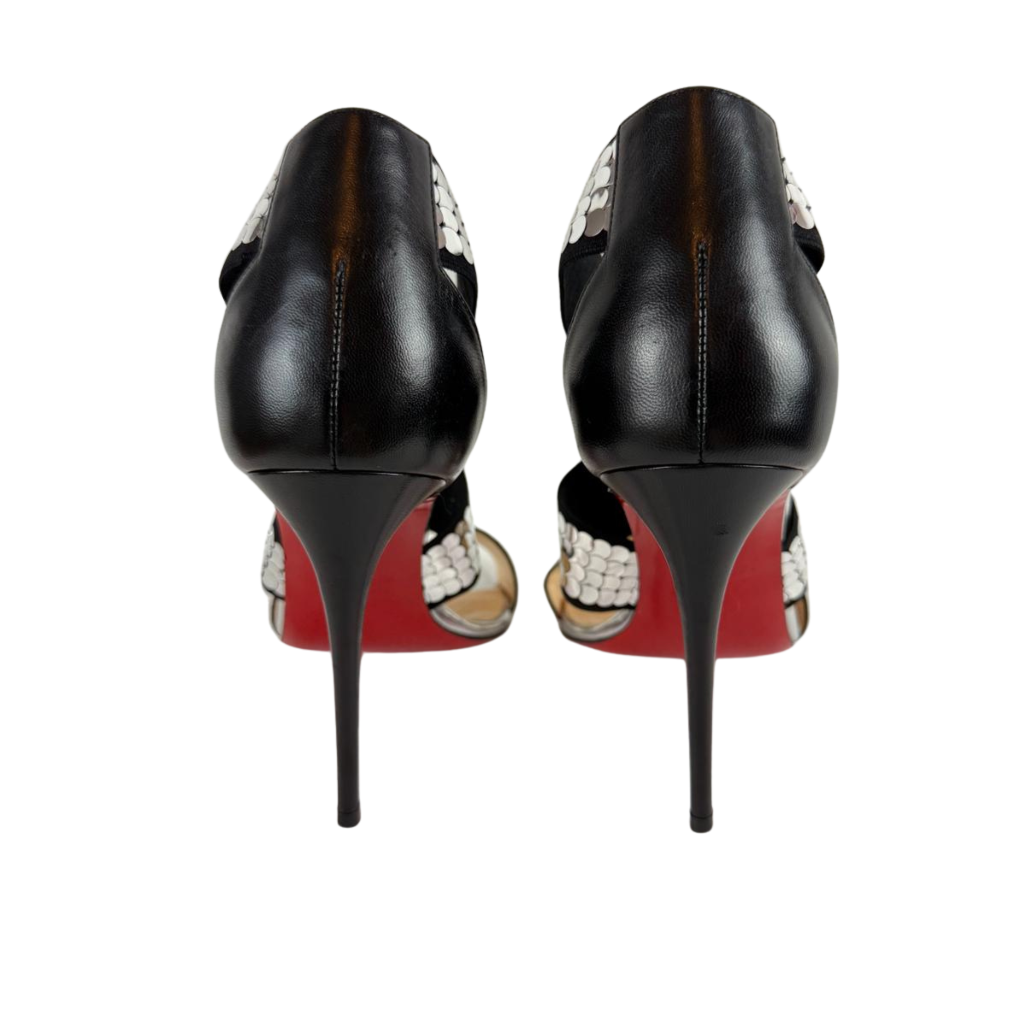 Louboutin Disco Sandalen, Gr. 37.5